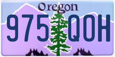 OR license plate 975QOH