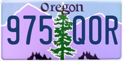 OR license plate 975QOR