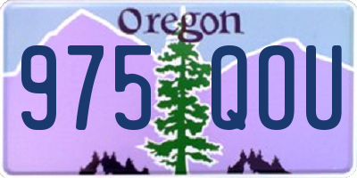 OR license plate 975QOU