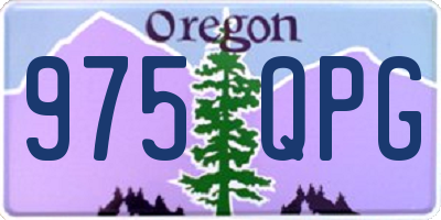 OR license plate 975QPG