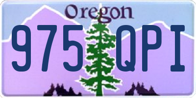 OR license plate 975QPI