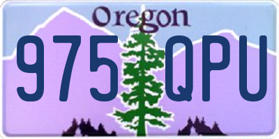 OR license plate 975QPU