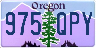 OR license plate 975QPY