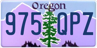 OR license plate 975QPZ