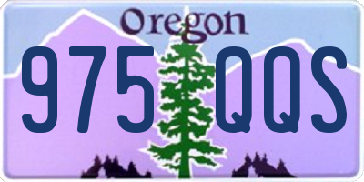 OR license plate 975QQS