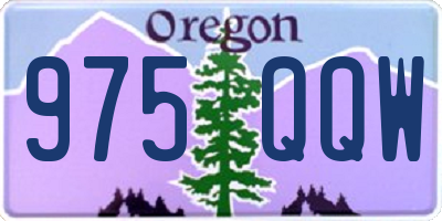 OR license plate 975QQW