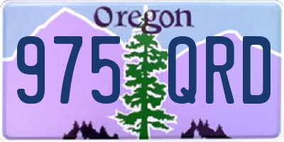 OR license plate 975QRD