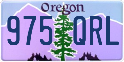 OR license plate 975QRL