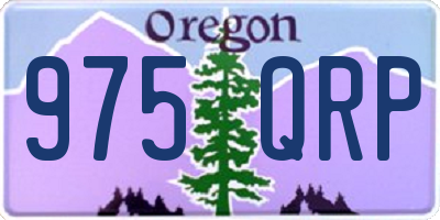 OR license plate 975QRP