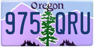 OR license plate 975QRU