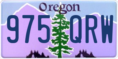 OR license plate 975QRW