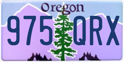 OR license plate 975QRX