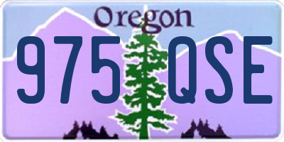 OR license plate 975QSE