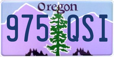 OR license plate 975QSI