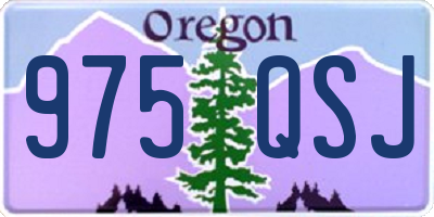 OR license plate 975QSJ