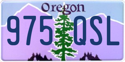 OR license plate 975QSL