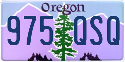 OR license plate 975QSQ
