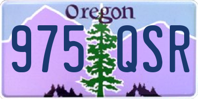 OR license plate 975QSR