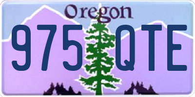 OR license plate 975QTE