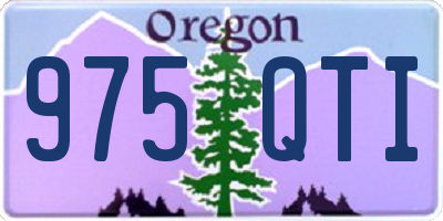 OR license plate 975QTI