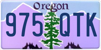 OR license plate 975QTK