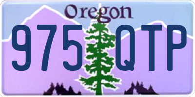 OR license plate 975QTP