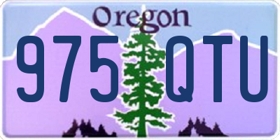 OR license plate 975QTU