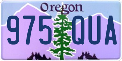 OR license plate 975QUA