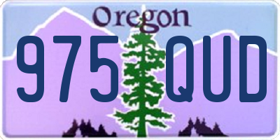 OR license plate 975QUD