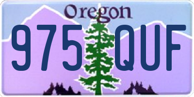 OR license plate 975QUF