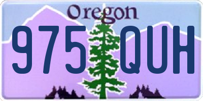OR license plate 975QUH