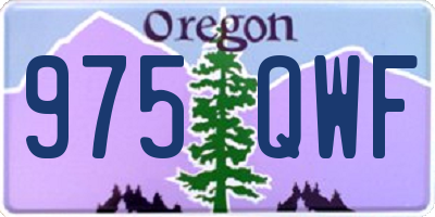 OR license plate 975QWF