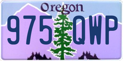 OR license plate 975QWP