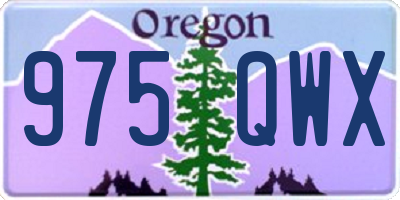 OR license plate 975QWX