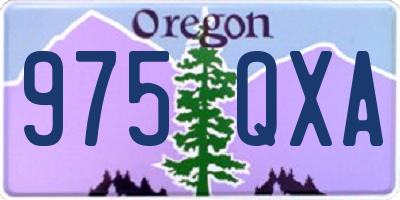OR license plate 975QXA