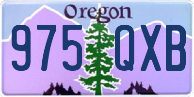 OR license plate 975QXB