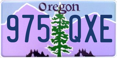 OR license plate 975QXE