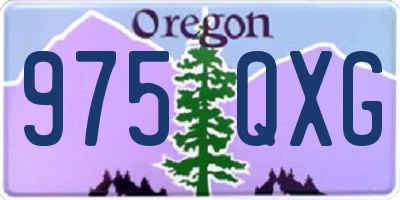 OR license plate 975QXG