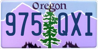OR license plate 975QXI