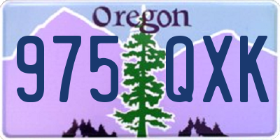 OR license plate 975QXK