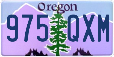 OR license plate 975QXM