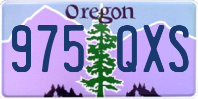 OR license plate 975QXS