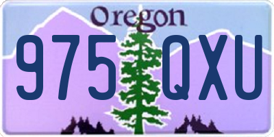 OR license plate 975QXU