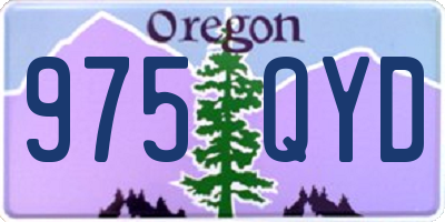 OR license plate 975QYD