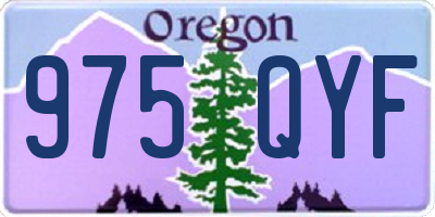 OR license plate 975QYF