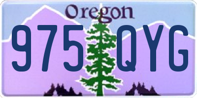 OR license plate 975QYG