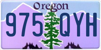 OR license plate 975QYH