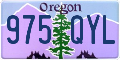 OR license plate 975QYL