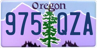 OR license plate 975QZA