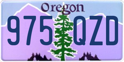 OR license plate 975QZD